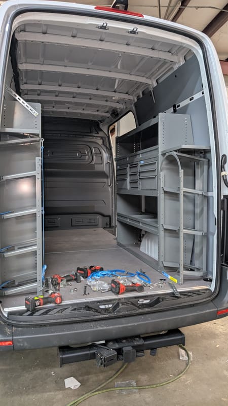 2024 Ford Transit with tool boxes